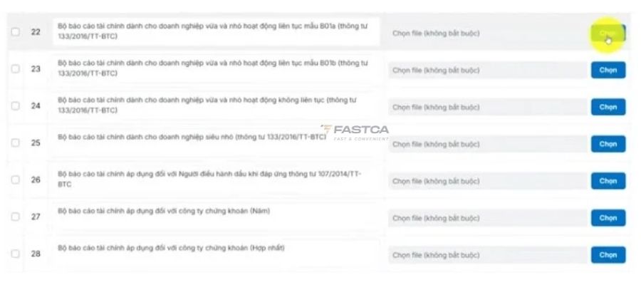 cách nộp lại báo cáo tài chính trên dịch vụ công - bước 4.5
