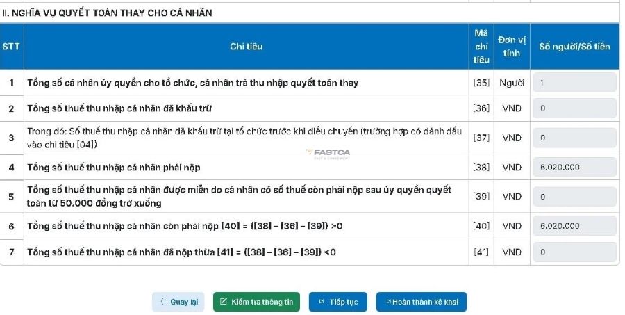 cách nộp tờ khai 05/qtt-tncn trên dịch vụ công - bước 11