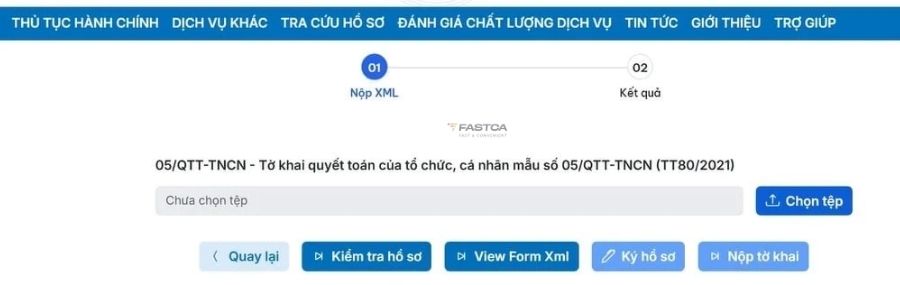 cách nộp tờ khai 05/qtt-tncn trên dịch vụ công - bước 6.2