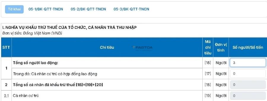 cách nộp tờ khai 05/qtt-tncn trên dịch vụ công - bước 7.1