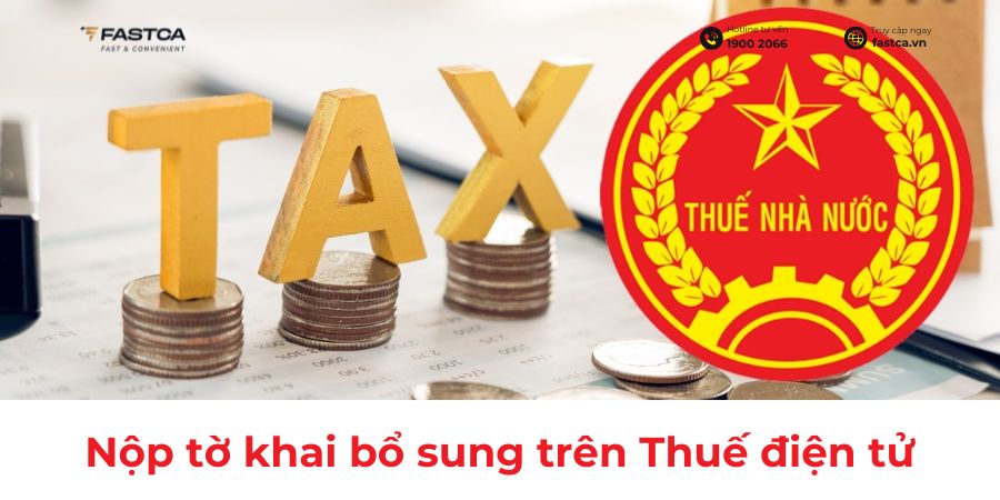 cách nộp tờ khai bổ sung trên thuế điện tử