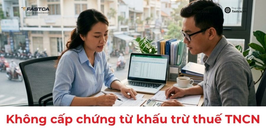 công ty không cấp chứng từ khấu trừ thuế tncn
