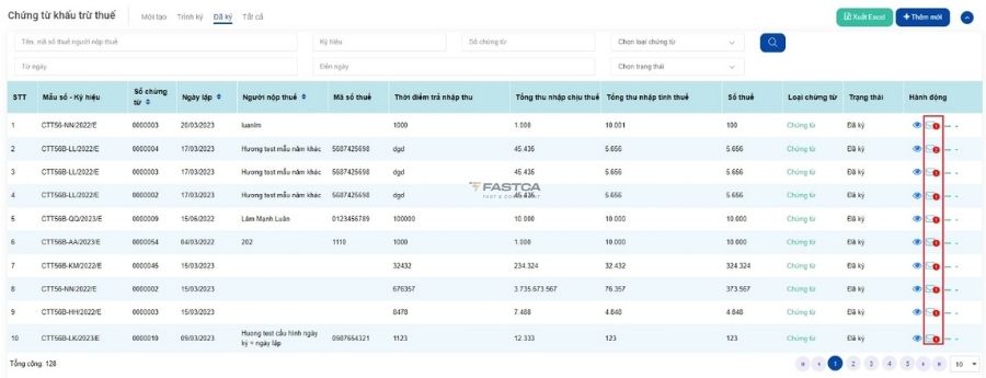 gửi email chứng từ khấu trừ thuế tncn cho nhân viên - 1
