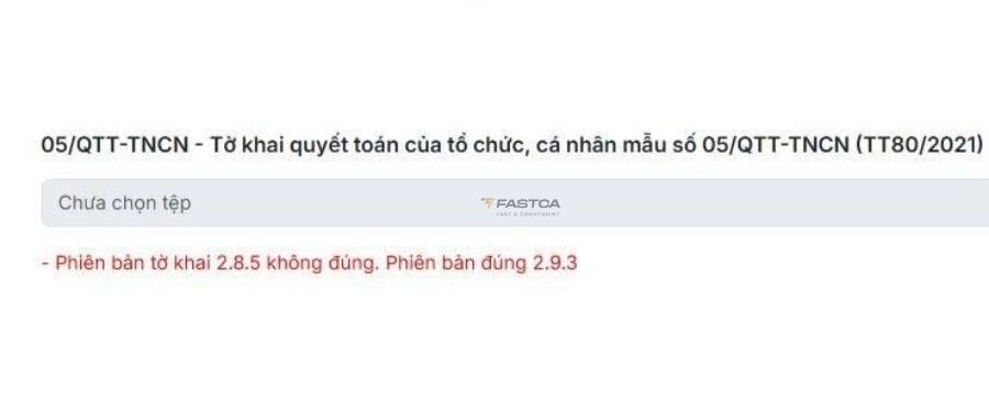 lỗi nộp tờ khai 05/qtt-tncn từ htkk