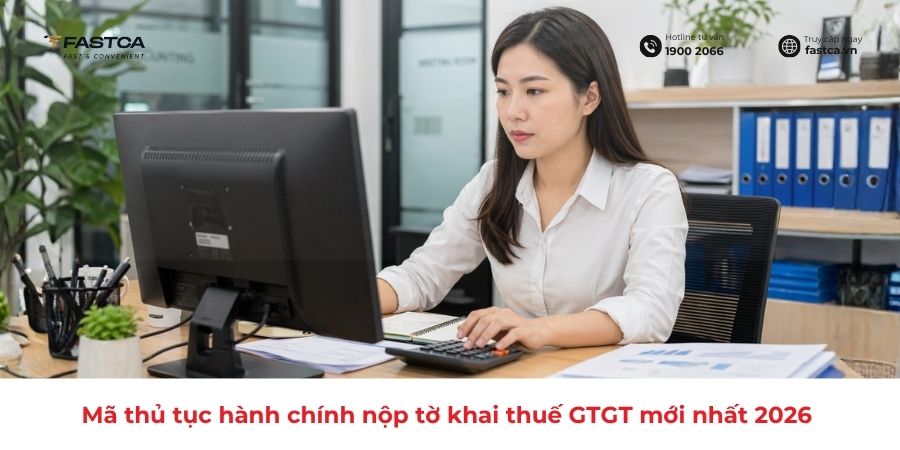 mã thủ tục hành chính nộp tờ khai thuế gtgt