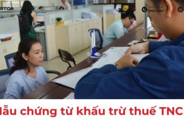mẫu chứng từ khấu trừ thuế tncn
