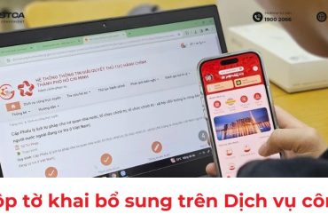 nộp tờ khai bổ sung trên dịch vụ công