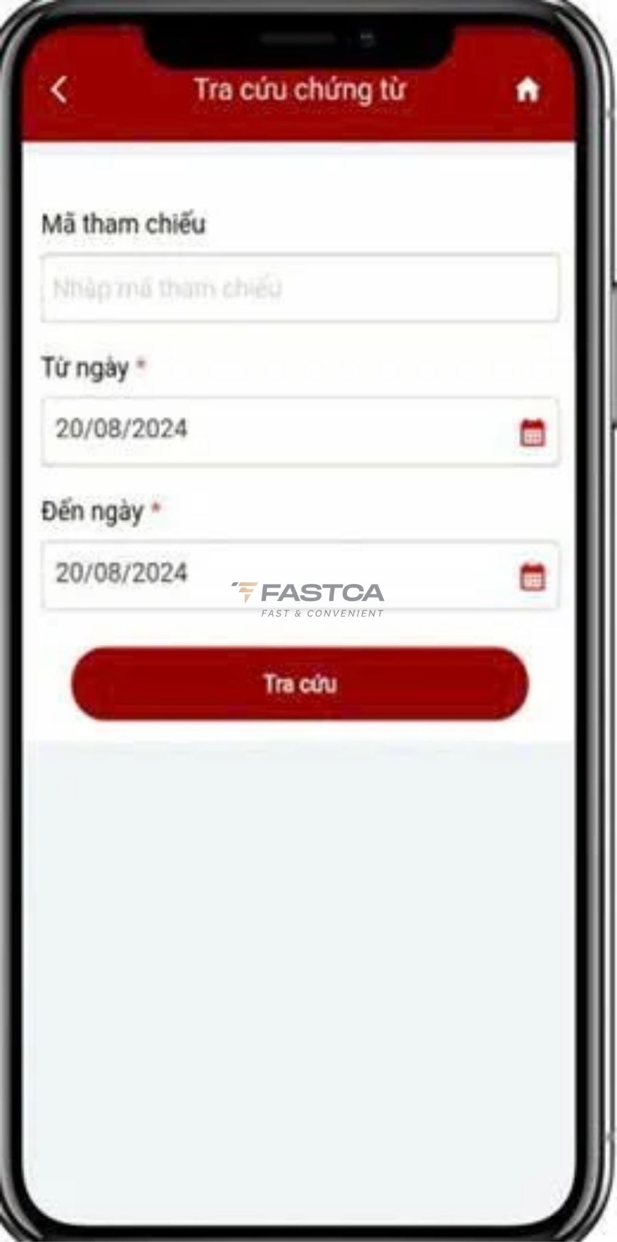 tra cứu chứng từ khấu trừ thuế tncn trên etax mobile - bước 1