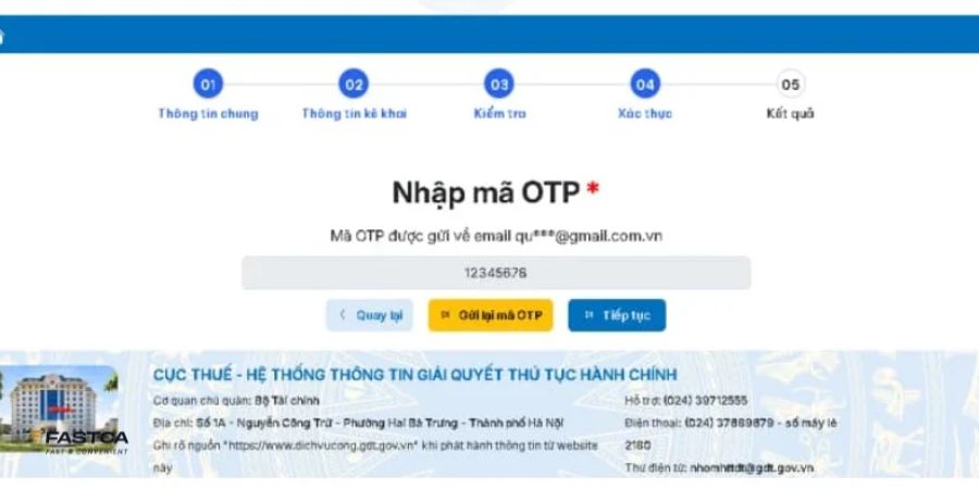 Cách hoàn thuế hộ kinh doanh - Bước 8