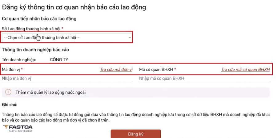 cách nộp báo cáo tình hình sử dụng lao động trên dịch vụ công - bước 5