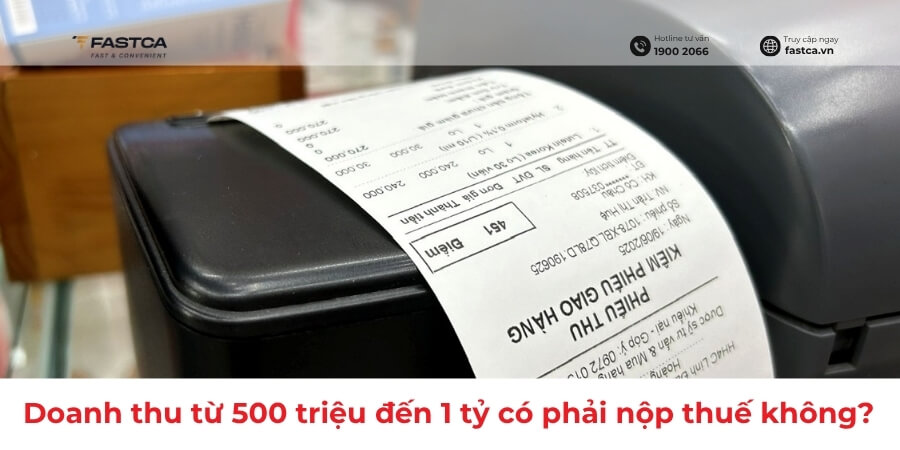 hộ kinh doanh doanh thu từ 500 triệu đến 1 tỷ