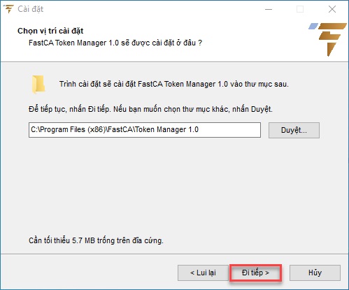 Hướng dẫn cài đặt chữ ký số FastCA - Bước 5