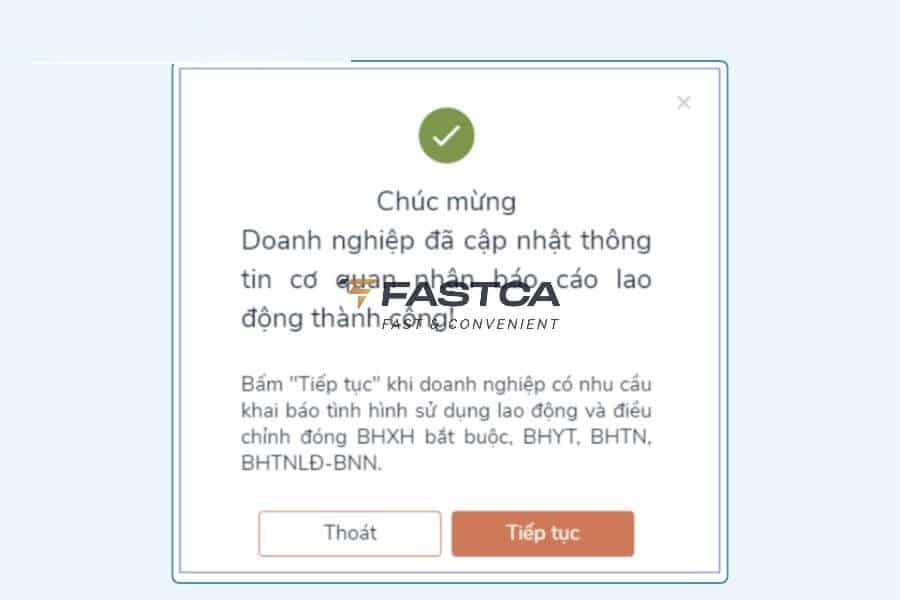 nộp báo cáo tình hình sử dụng lao động nước ngoài online - bước 6