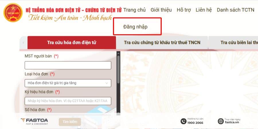 cách nộp mẫu 01/ĐKTĐ-HĐĐT trên trang Thuế điện tử - Bước 1