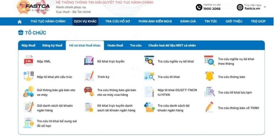 cách nộp tờ khai thuế gtgt trên dịch vụ công - bước 3