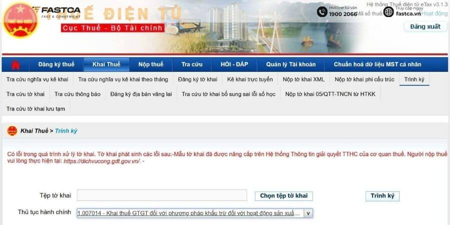 cách nộp tờ khai thuế gtgt trên thuế điện tử - bước 1