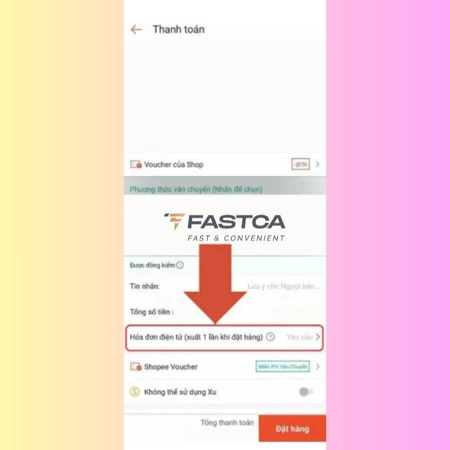 cách xuất hóa đơn điện tử khi bán hàng trên Shopee - bước 1