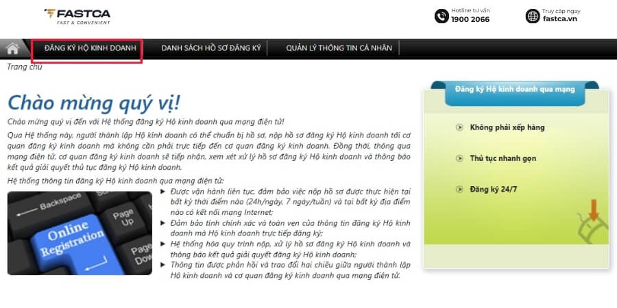 đăng ký thêm ngành nghề kinh doanh cho hộ kinh doanh online - bước 2