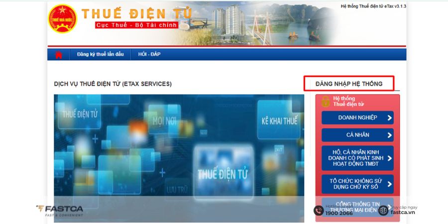 thủ tục đóng mã số thuế hộ kinh doanh trên thuế điện tử - bước 1