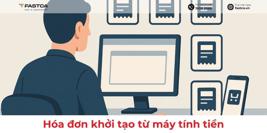 hóa đơn khởi tạo từ máy tính tiền