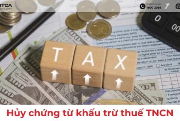 hủy chứng từ khấu trừ thuế tncn