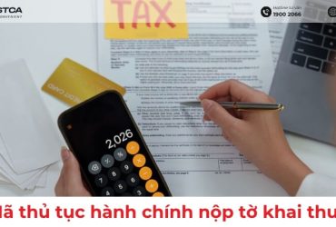 mã thủ tục hành chính nộp tờ khai thuế