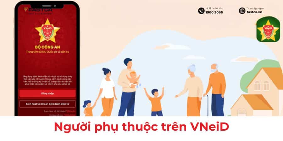 người phụ thuộc trên vneid