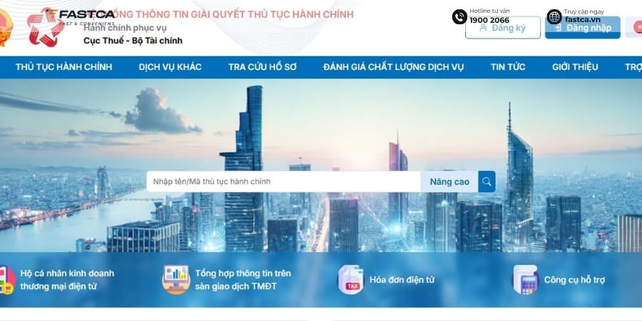 thủ tục thay đổi địa chỉ hộ kinh doanh online qua Dịch vụ công - bước 1
