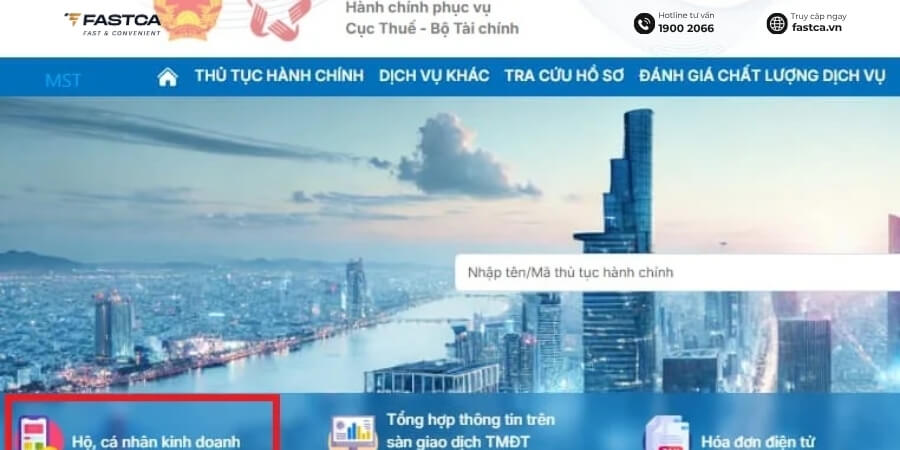 thủ tục thay đổi địa chỉ hộ kinh doanh online qua Dịch vụ công - bước 3
