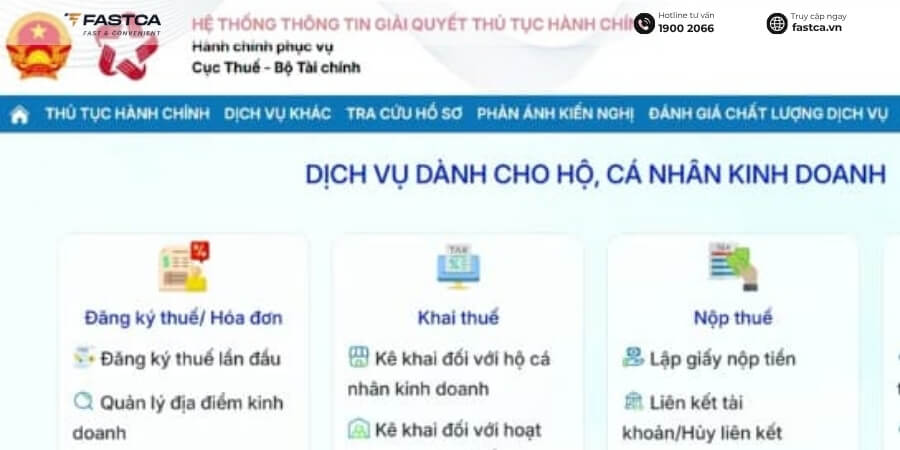 thủ tục thay đổi địa chỉ hộ kinh doanh online qua Dịch vụ công - bước 5