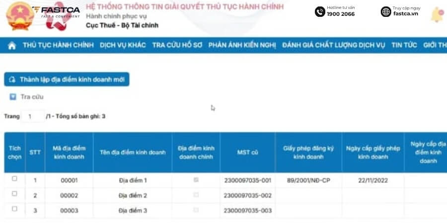 thủ tục thay đổi địa chỉ hộ kinh doanh online qua Dịch vụ công - bước 6