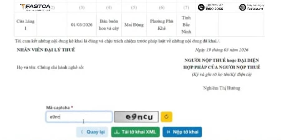thủ tục thay đổi địa chỉ hộ kinh doanh online qua Dịch vụ công - bước 8.2