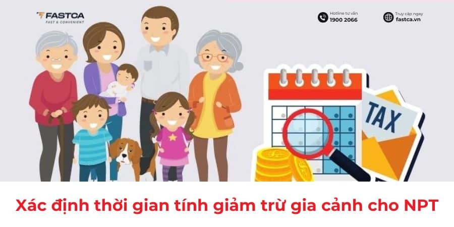 xác định thời gian tính giảm trừ gia cảnh cho người phụ thuộc