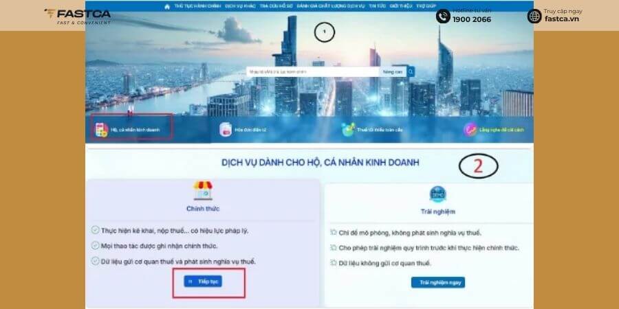 hộ kinh doanh kê khai thuế quý 2 qua dịch vụ công - bước 3