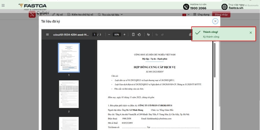 cách ký hợp đồng lao động điện tử - bước 1