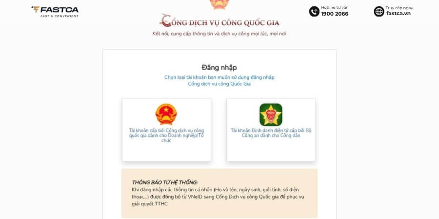 nộp hồ sơ tạm ngừng kinh doanh qua mạng - bước 1.2