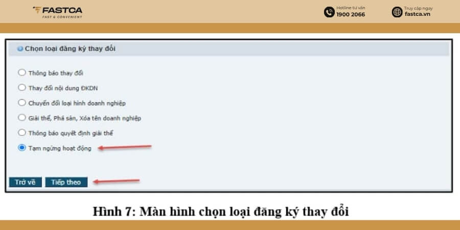 nộp hồ sơ tạm ngừng kinh doanh qua mạng - bước 4.4