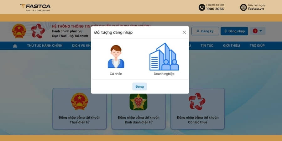 kê khai thuế tncn theo quý trên thuế điện tử - bước 1.3