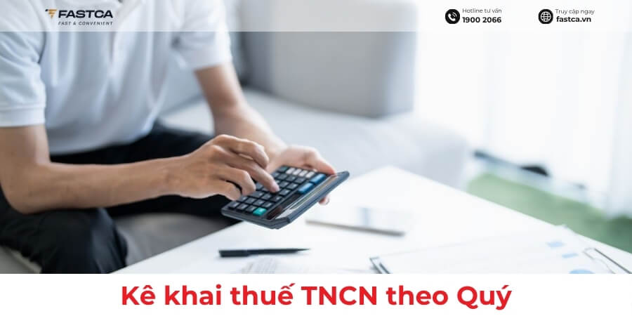 kê khai thuế tncn theo quý