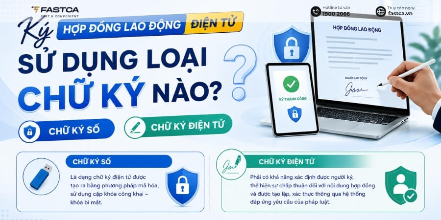 ký hợp đồng lao động điện tử sử dụng loại chữ ký nào