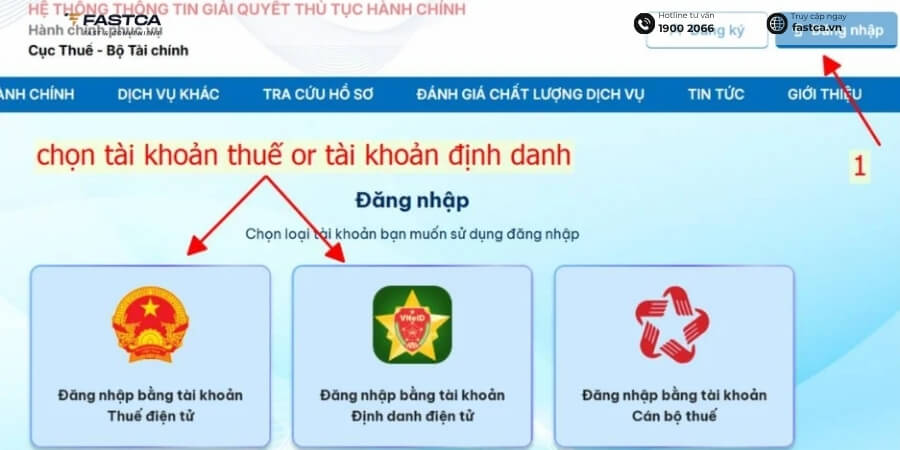nộp tờ khai 03-đk-tct trên dịch vụ công - bước 1