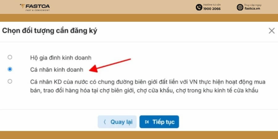 nộp tờ khai 03-đk-tct trên dịch vụ công - bước 4