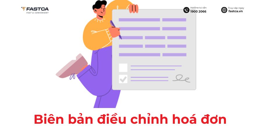 biên bản điều chỉnh hoá đơn