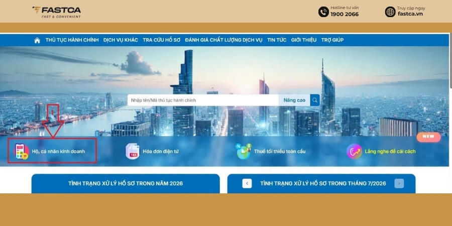 Cách kê khai thuế hộ kinh doanh nhóm 2 - bước 1.2