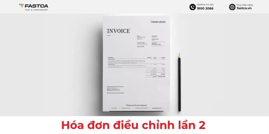 hóa đơn điều chỉnh lần 2