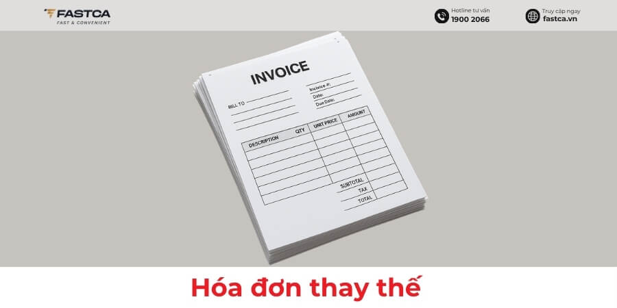 hoá đơn thay thế
