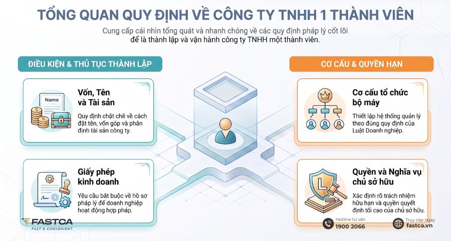 quy định về công ty tnhh một thành viên
