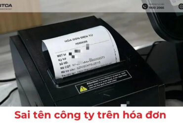sai tên công ty trên hóa đơn