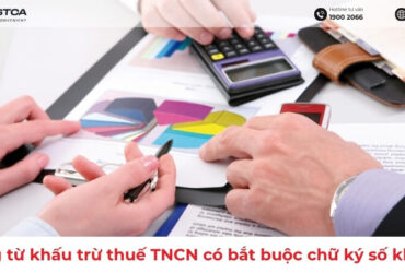 Chứng từ khấu trừ thuế TNCN có bắt buộc chữ ký số không?