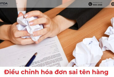 điều chỉnh hóa đơn sai tên hàng